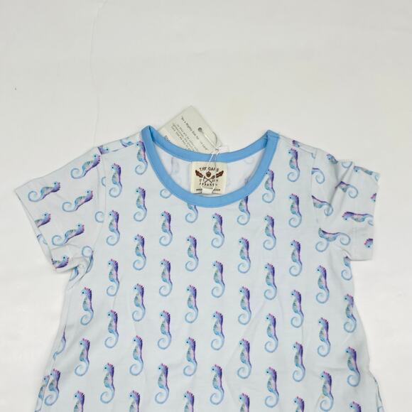 NWT The Oaks Apparel 24M Mary Chase Seahorse Dress - Picture 3 of 3